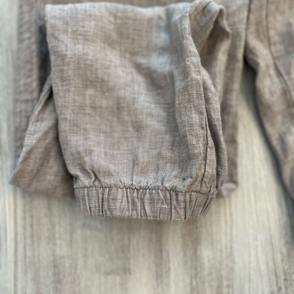 Athleta Linen Blend Joggers - Size 4 - Gray - Zip Pockets - Picture 7 of 9